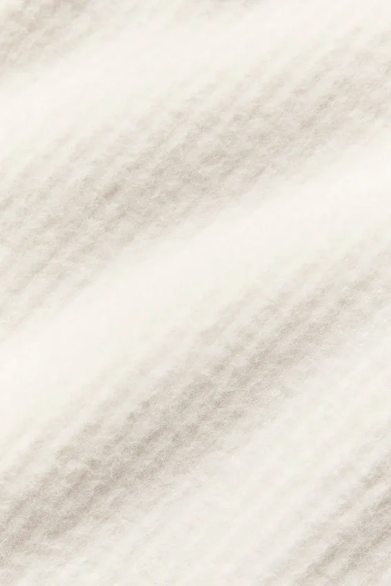 Snuggle Up Kazak High-Waist Geniş Paça Pantolon - Fildişi