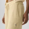 Snuggle Up Kazak High-Waist Geniş Paça Pantolon - Mum Işığı Sarısı