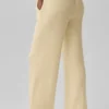 Snuggle Up Kazak High-Waist Geniş Paça Pantolon - Mum Işığı Sarısı