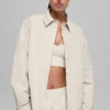 Socialite Shacket - Kemik Rengi