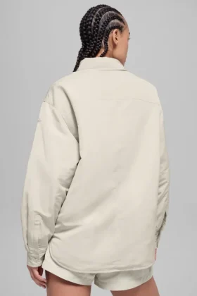Socialite Shacket – Kemik Rengi