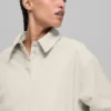 Socialite Shacket - Kemik Rengi