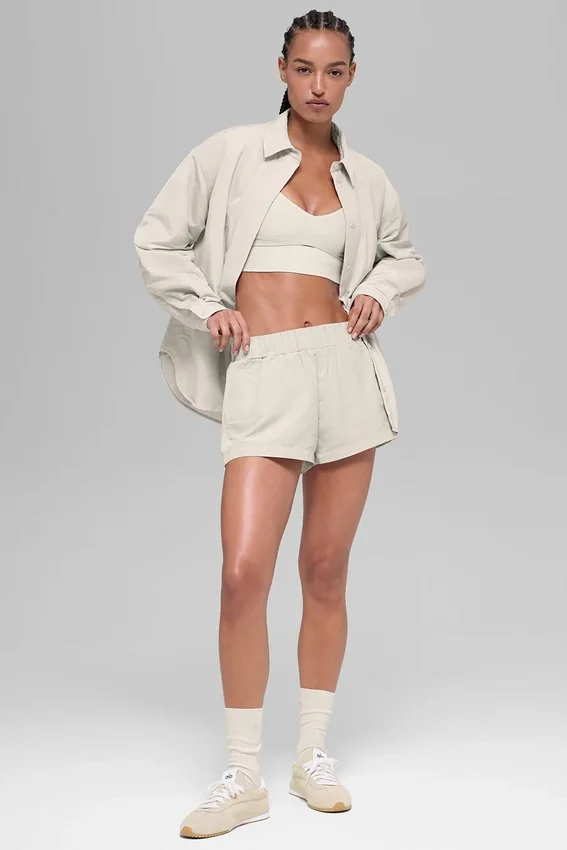 Socialite Shacket - Kemik Rengi