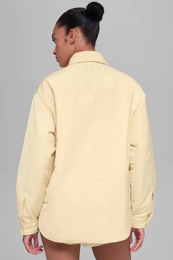 Socialite Shacket - Mum Işığı Sarısı