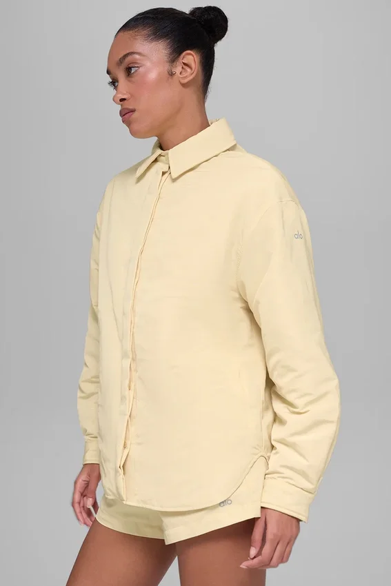 Socialite Shacket - Mum Işığı Sarısı