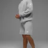 Spor Kulubu Kazak Örgü Kapüşonlu Sweatshirt - Atletik Melanj Gri