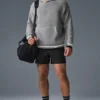 Spor Kulubu Kazak Örgü Kapüşonlu Sweatshirt - Atletik Melanj Gri