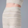 Sport Play High-Waist Örgü Şort - Fildişi/Alabaster