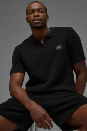 Sports Club Kazak Knit Polo - Siyah