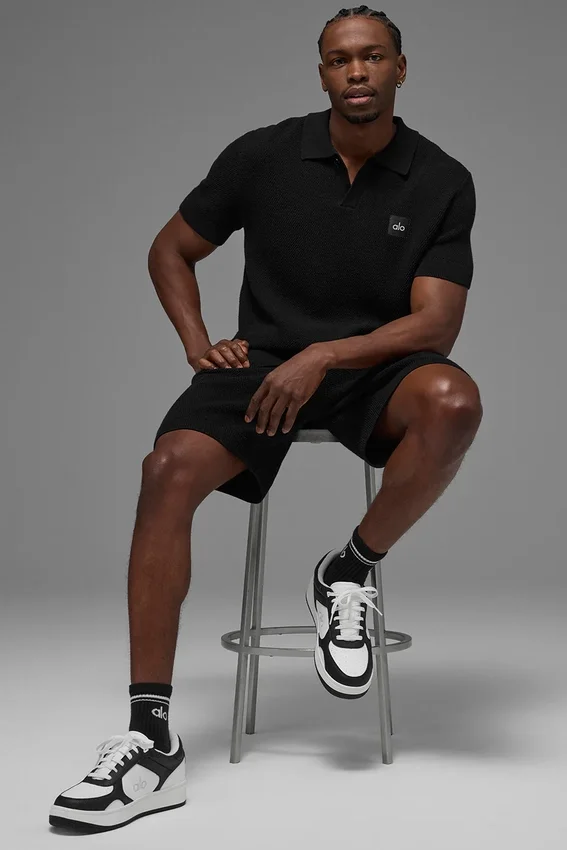 Sports Club Kazak Knit Polo - Siyah