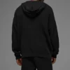 Sports Club Kazak Örgü Kapüşonlu Kapüşonlu Sweatshirt - Siyah