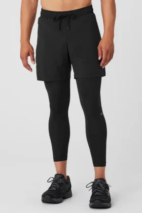 Stability 2'si 1 Arada Pantolon - Siyah/Siyah