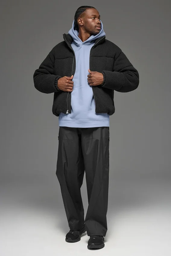 Stage Kazaklı Puffer Ceket - Siyah