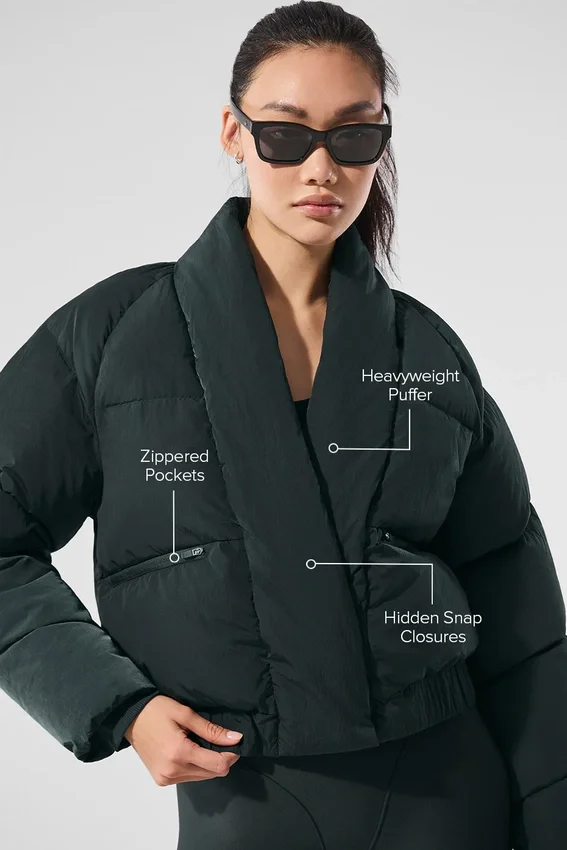 Stargazing Puffer - Kömür Yeşili