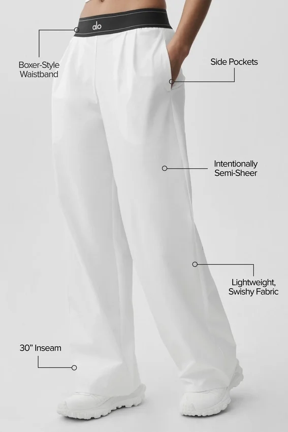 Suit Up Pantolon (Normal) - Beyaz/Siyah