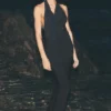 Summer Soiree Halter Maxi Elbise - Siyah
