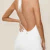 Summer Soiree Halter Mini Elbise - Beyaz