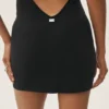 Summer Soiree Halter Mini Elbise - Siyah