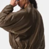 Suni Deri Premier Bomber - Espresso