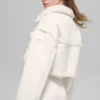 Suni Koyun Postu Snowfall Kısa Ceket - Fildişi