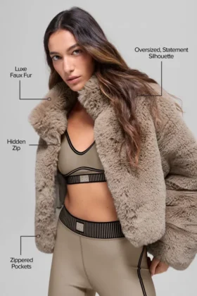 Suni Kürk Allure Ceket – Yulaf