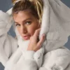 Suni Kürk Foxy Ceket - Fildişi
