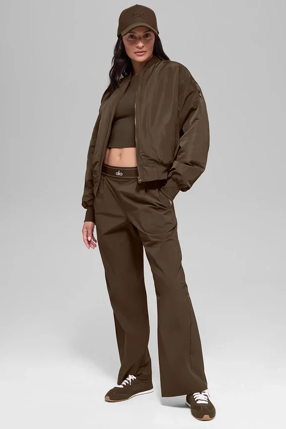 Suni Kürk Urbanite Bomber Ceket - Espresso/Fildişi