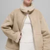 Suni Shearling Grand Ceket - Woodland Tan