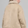 Suni Shearling Grand Ceket - Woodland Tan