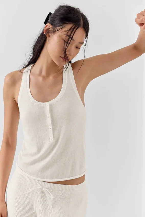 Supernatural Sweater Henley Tank - Fildişi