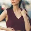 Supernatural Sweater Tank - Bordo