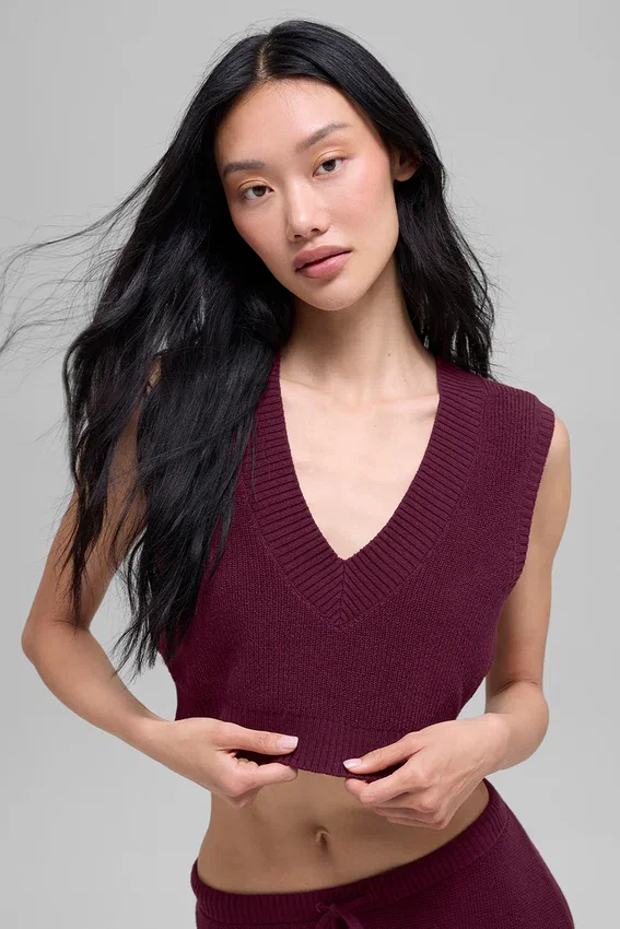 Supernatural Sweater Tank - Bordo