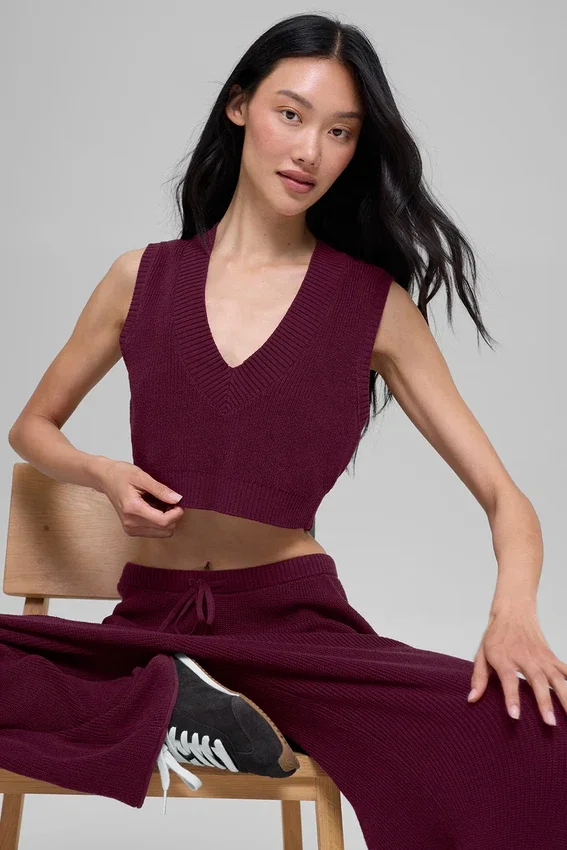 Supernatural Sweater Tank - Bordo