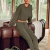 Sway Bootcut Eşofman Altı - Zeytin Ağacı