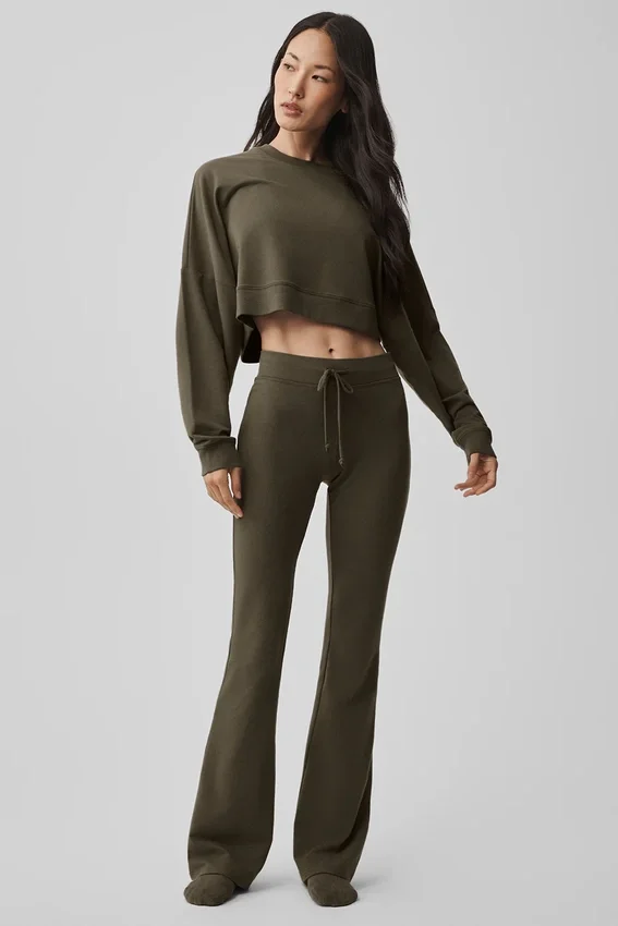 Sway Bootcut Eşofman Altı - Zeytin Ağacı