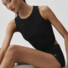 Sway Sütyenli Tank Top - Siyah