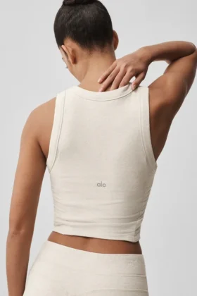 Sway Sütyenli Tank Top – Yulaf Rengi Melanj