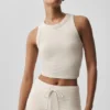 Sway Sütyenli Tank Top - Yulaf Rengi Melanj