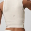 Sway Sütyenli Tank Top - Yulaf Rengi Melanj