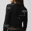 Sweater Knit Unwind Uzun Kollu - Siyah