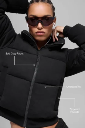 Sweatshirt Puffer – Siyah