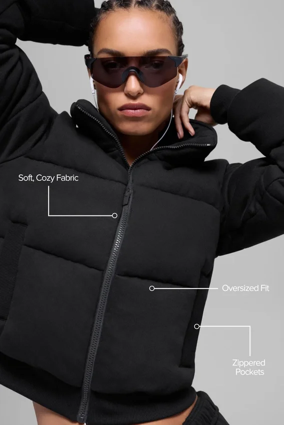 Sweatshirt Puffer - Siyah