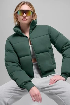 Sweatshirt Puffer - Yonca Yeşili