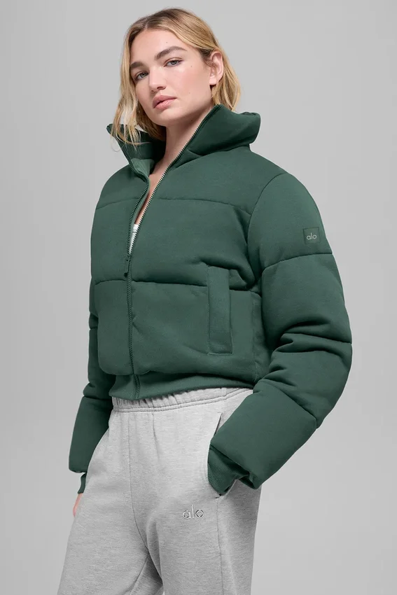 Sweatshirt Puffer - Yonca Yeşili