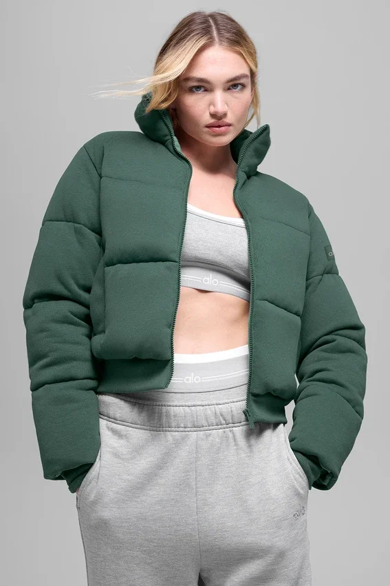 Sweatshirt Puffer - Yonca Yeşili