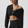 Sweet Escape Fermuarlı Kapüşonlu Kapüşonlu Sweatshirt - Siyah