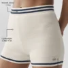 Tennis Club Kazak Örgü Hot Şort - Fildişi/Lacivert