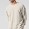 Triumph Restore Bisiklet Yaka Sweatshirt - Kemik Rengi
