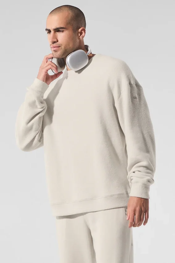 Triumph Restore Bisiklet Yaka Sweatshirt - Kemik Rengi