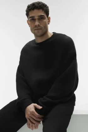 Triumph Restore Bisiklet Yaka Sweatshirt - Siyah